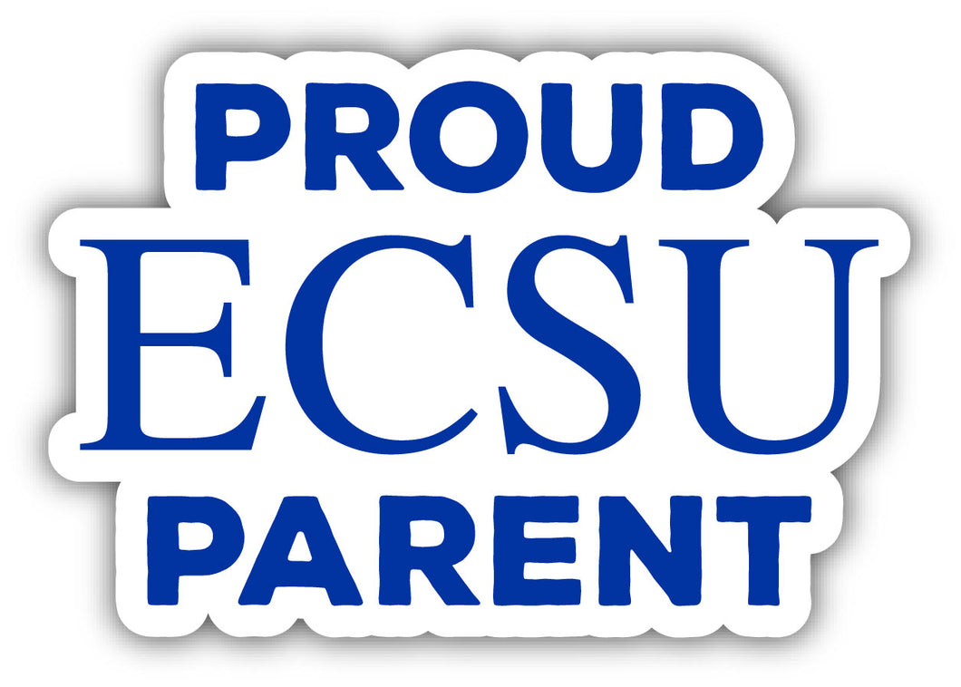 Elizabeth City State University 4-Inch Proud Parent NCAA Vinyl Sticker - Durable School Spirit Decal