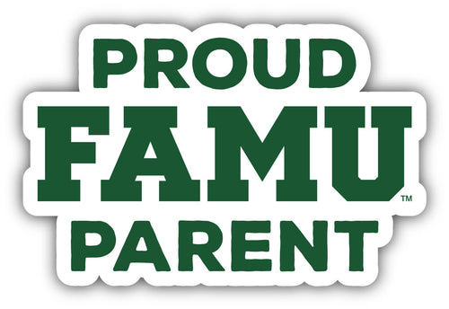 Florida A&M Rattlers 4-Inch Proud Parent 4-Pack NCAA Vinyl Sticker - Durable School Spirit Decal