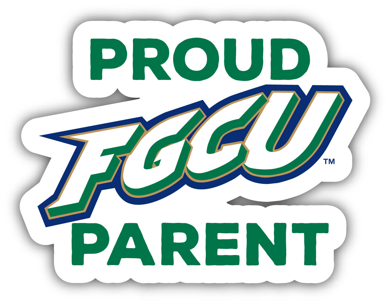 Florida Gulf Coast Eagles 4-Inch Proud Parent NCAA Vinyl Sticker - Dur ...
