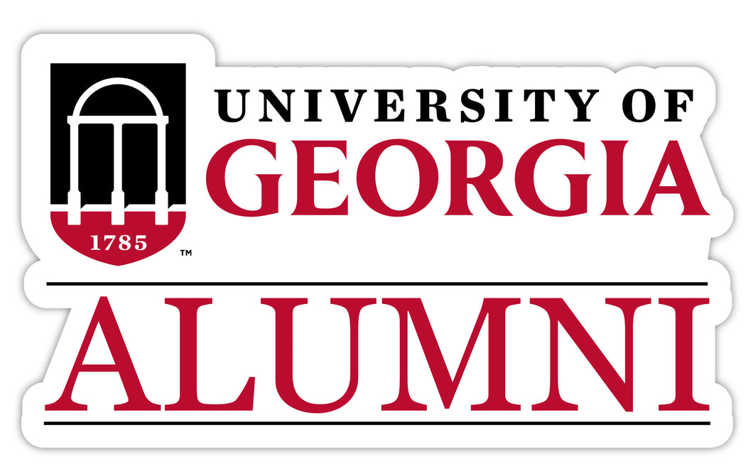 Georgia Bulldogs 4-Inch Alumni 4-Pack NCAA Vinyl Sticker - Durable School Spirit Decal