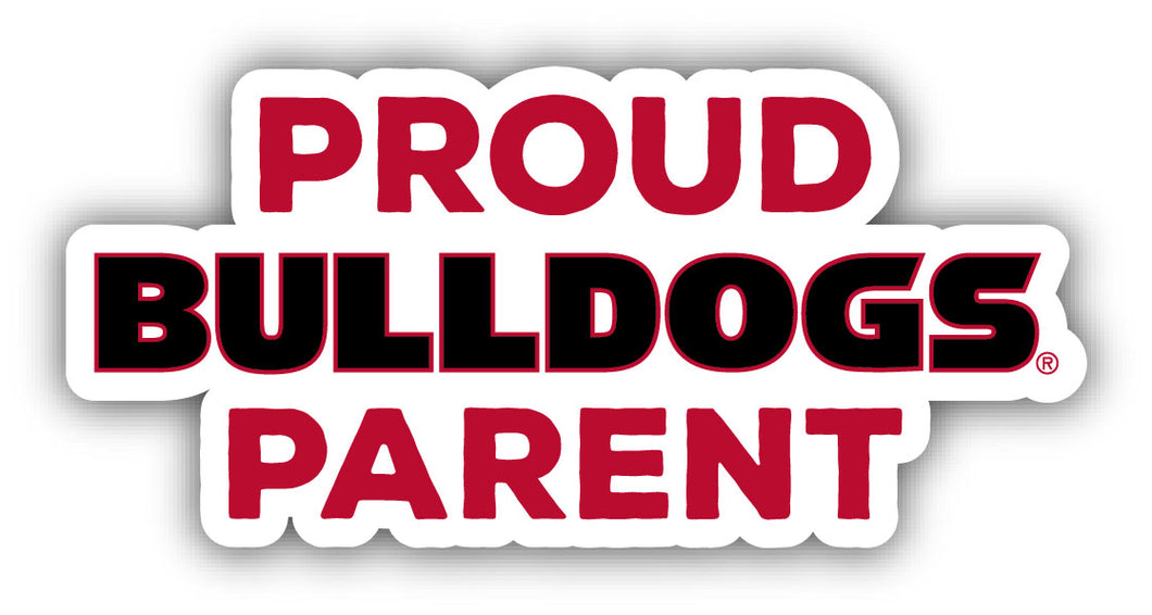 Georgia Bulldogs 4-Inch Proud Parent 4-Pack NCAA Vinyl Sticker - Durable School Spirit Decal