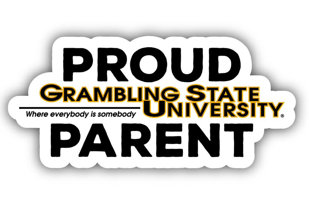 Grambling State Tigers 4-Inch Proud Parent NCAA Vinyl Sticker - Durable School Spirit Decal