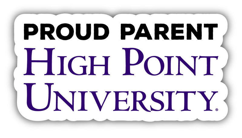 High Point University 4-Inch Laser Cut Proud Parent Decal Sticker Officially Licensed Collegiate Product Single