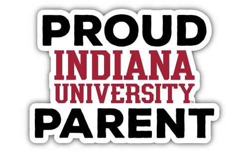 Indiana Hoosiers 4-Inch Proud Parent NCAA Vinyl Sticker - Durable School Spirit Decal