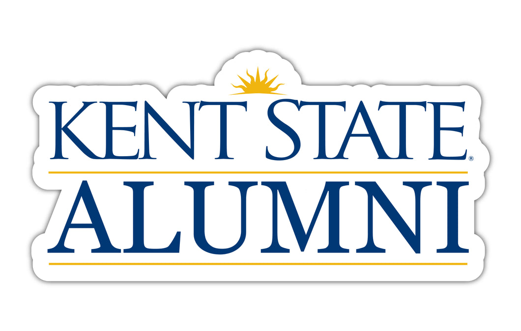 Kent State University 4-Inch Laser Cut Alumni Vinyl Decal Sticker Officially Licensed Collegiate Product 4-Pack