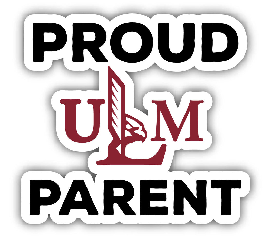 University of Louisiana Monroe 4-Inch Proud Parent NCAA Vinyl Sticker - Durable School Spirit Decal