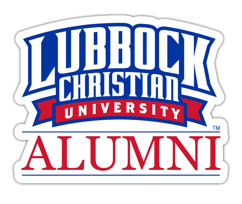 Lubbock Christian University Chaparral 4-Inch Laser Cut Alumni Vinyl Decal Sticker Officially Licensed Collegiate Product Single