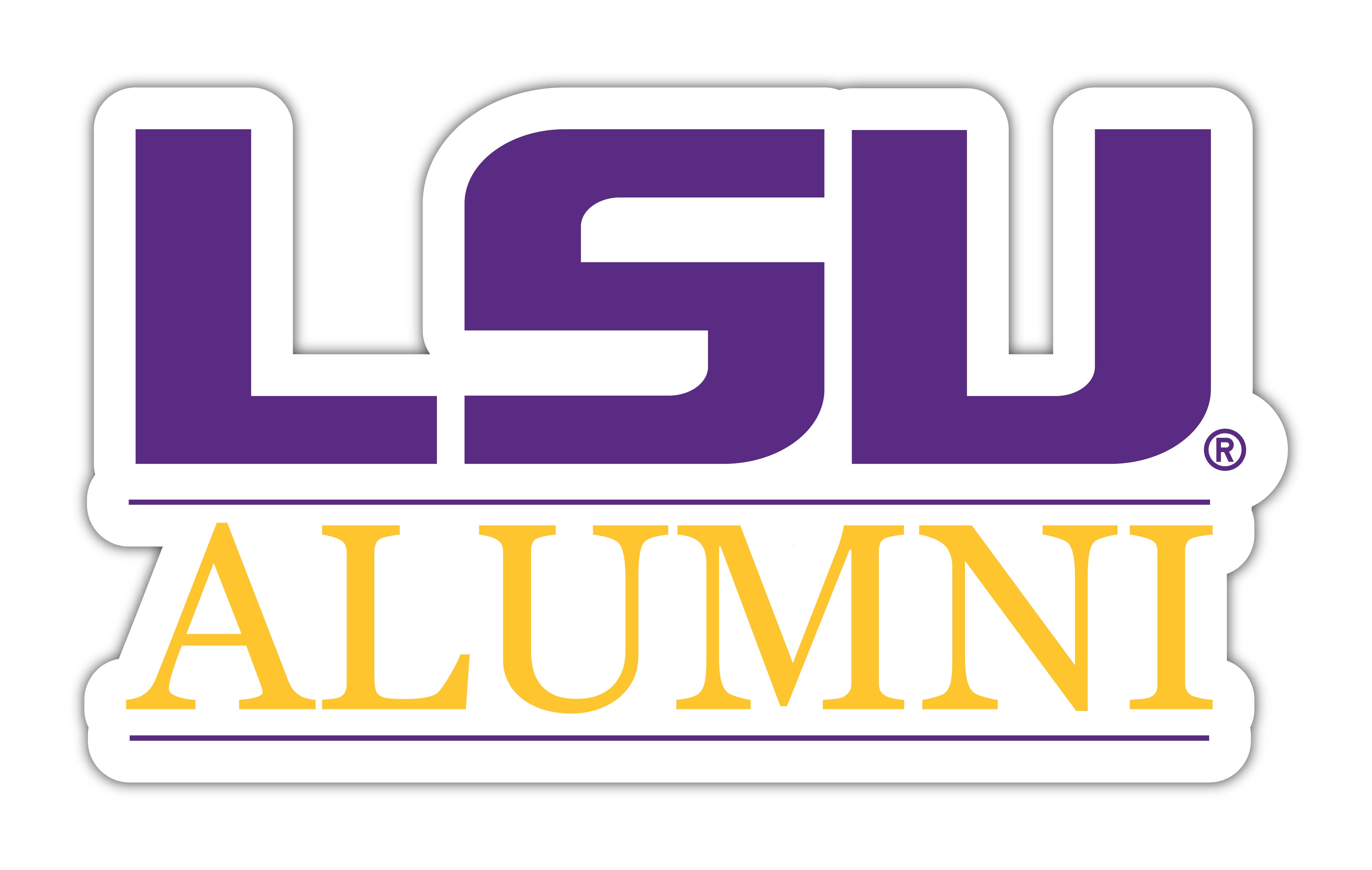LSU Tigers 4-Inch Laser Cut Alumni Vinyl Decal Sticker Officially ...
