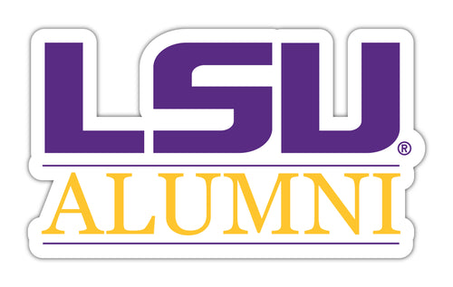 LSU Tigers 4-Inch Laser Cut Alumni Vinyl Decal Sticker Officially Licensed Collegiate Product Single