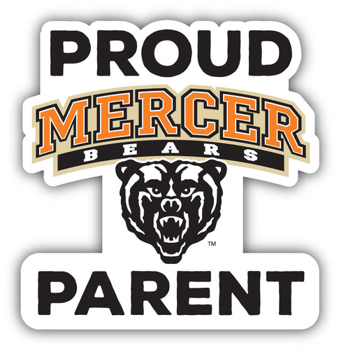 Mercer University 4-Inch Proud Parent 4-Pack NCAA Vinyl Sticker - Durable School Spirit Decal