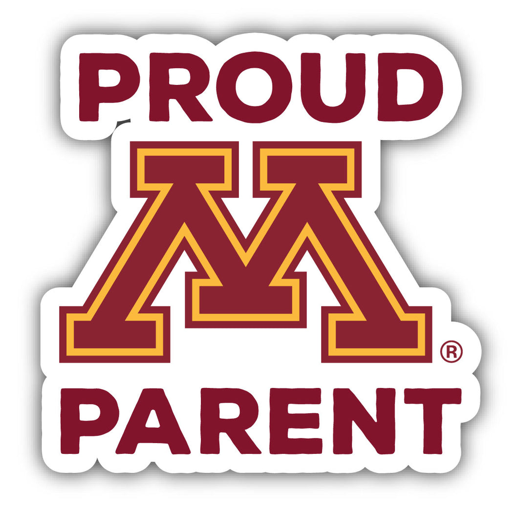 Minnesota Gophers 4-Inch Proud Parent NCAA Vinyl Sticker - Durable School Spirit Decal
