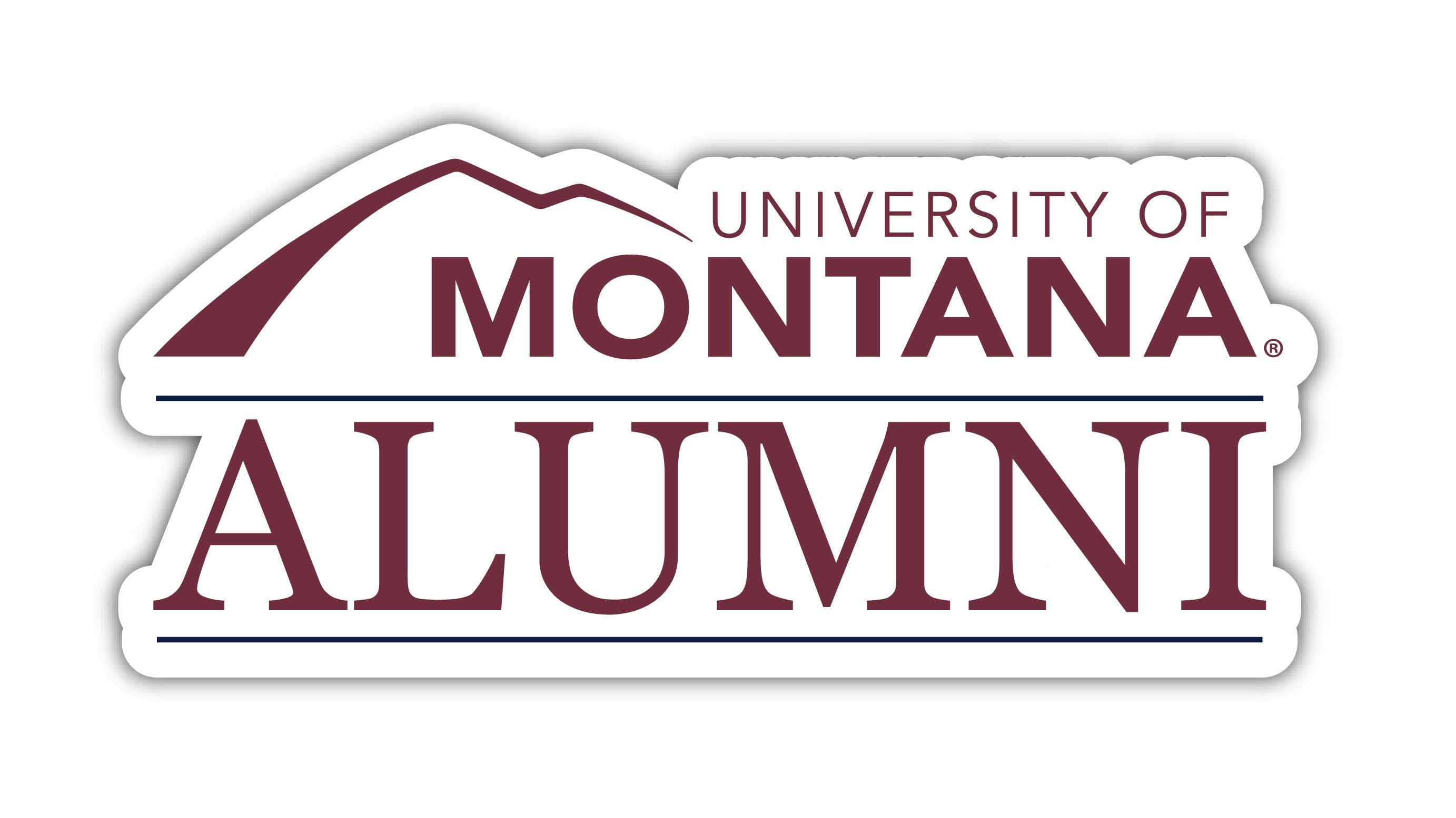 University Of Montana NCAA Vinyl Decal - 7 Inch Sticker For Laptop, Car, Water Bottle
