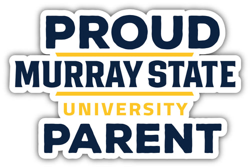 Murray State University 4-Inch Proud Parent 4-Pack NCAA Vinyl Sticker - Durable School Spirit Decal