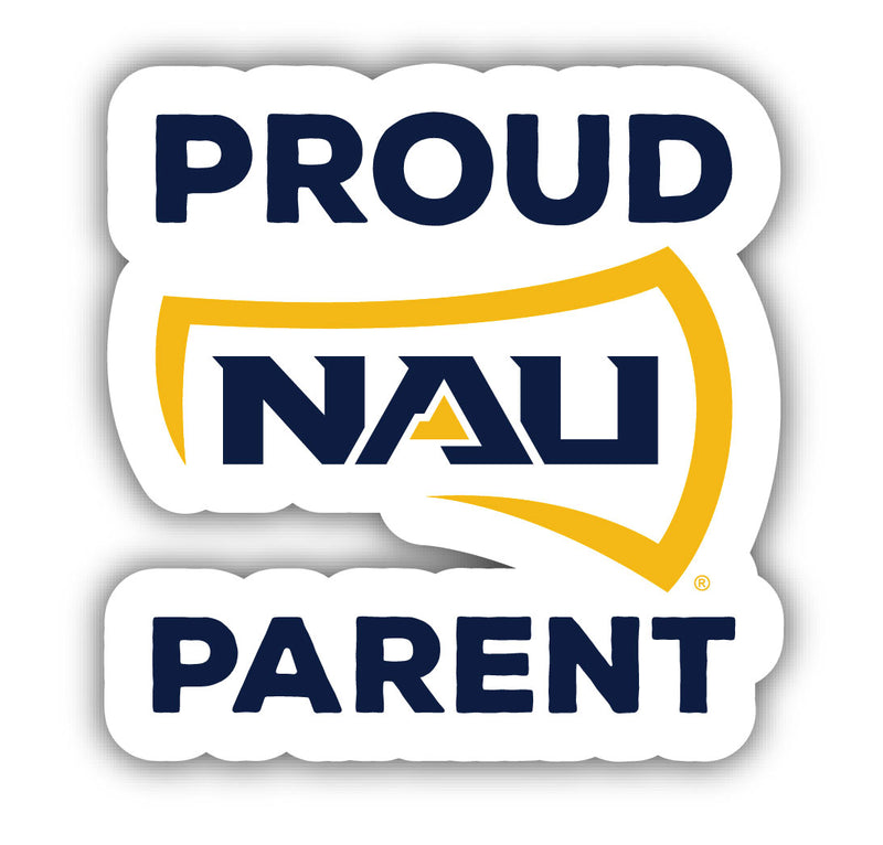 Northern Arizona University 4-Inch Laser Cut Proud Parent Decal Sticker Officially Licensed Collegiate Product 4-Pack