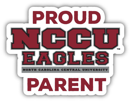 North Carolina Central Eagles 4-Inch Proud Parent NCAA Vinyl Sticker - Durable School Spirit Decal