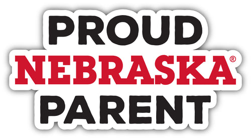 Nebraska Cornhuskers 4-Inch Proud Parent NCAA Vinyl Sticker - Durable School Spirit Decal
