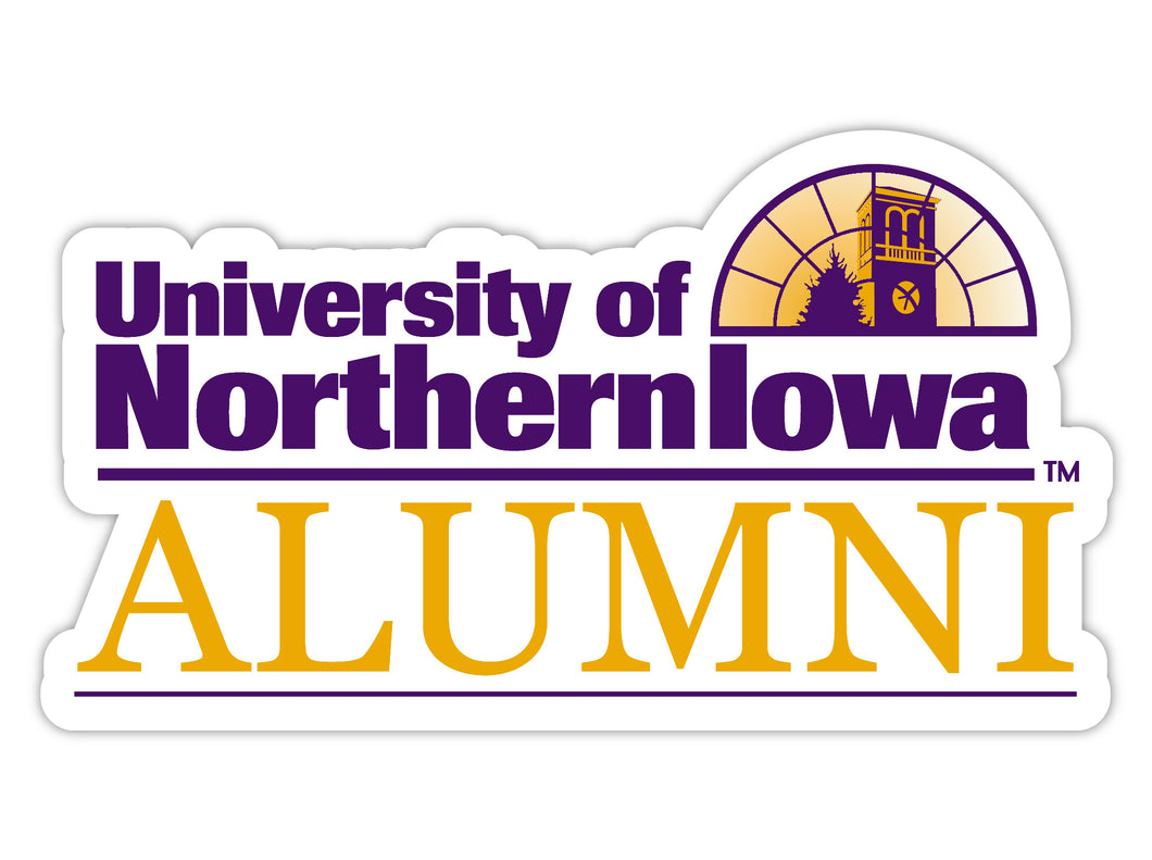 Northern Iowa Panthers 4-Inch Alumni 4-Pack NCAA Vinyl Sticker - Durable School Spirit Decal
