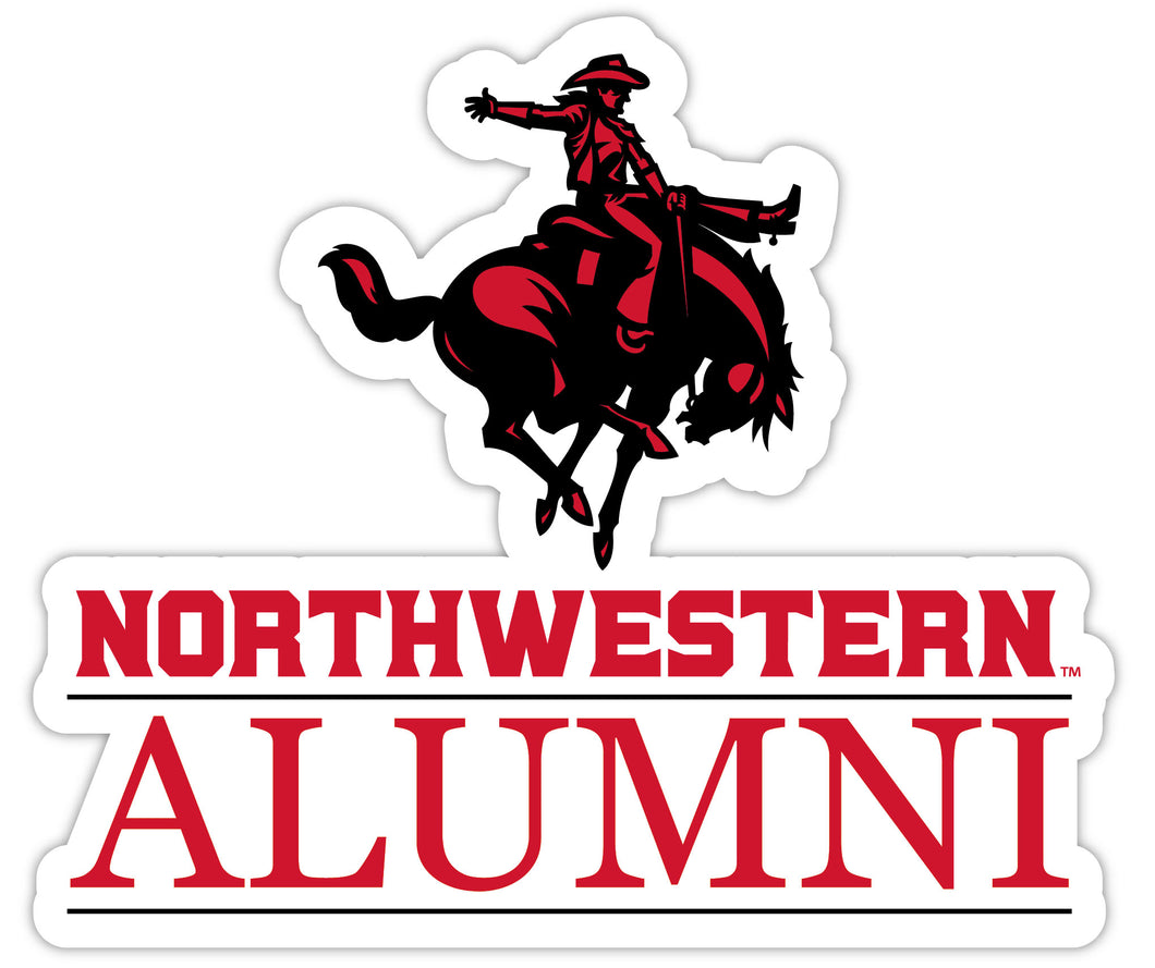 Northwestern Oklahoma State University 4-Inch Alumni 4-Pack NCAA Vinyl Sticker - Durable School Spirit Decal