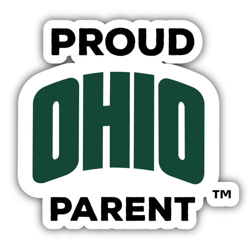 Ohio University 4-Inch Laser Cut Proud Parent Decal Sticker Officially Licensed Collegiate Product 4-Pack