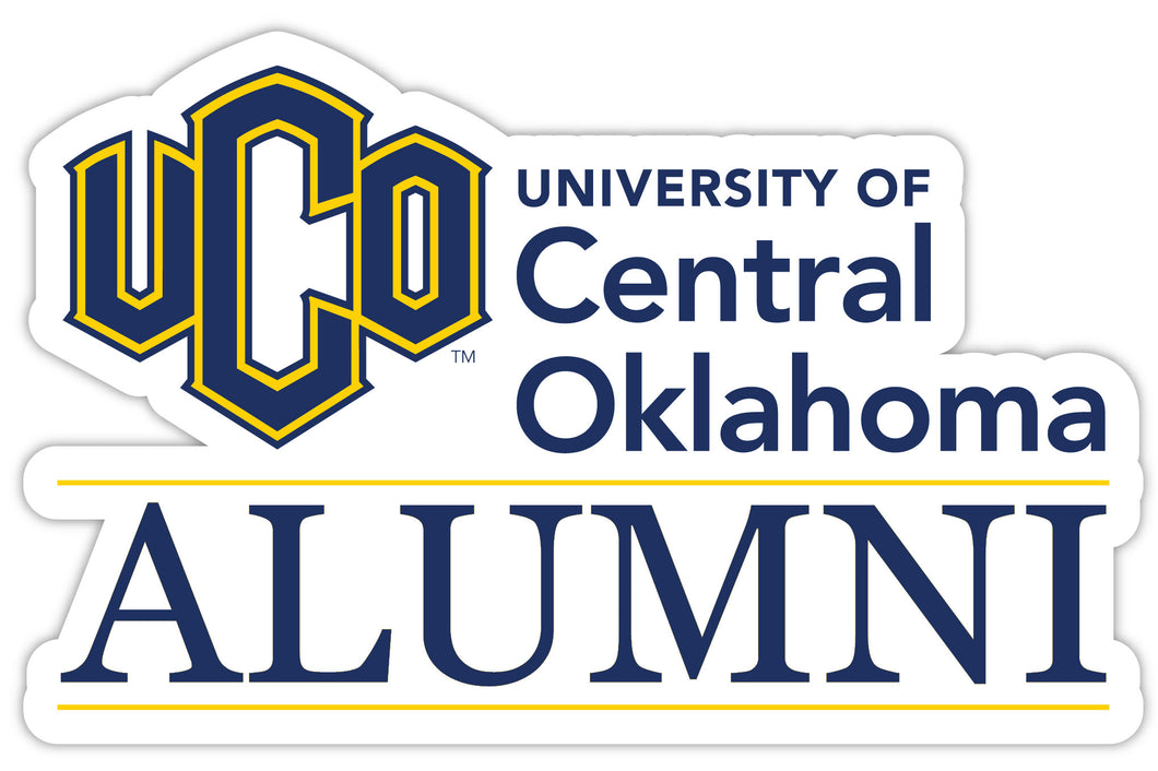 University of Central Oklahoma Bronchos 4-Inch Alumni 4-Pack NCAA Vinyl Sticker - Durable School Spirit Decal
