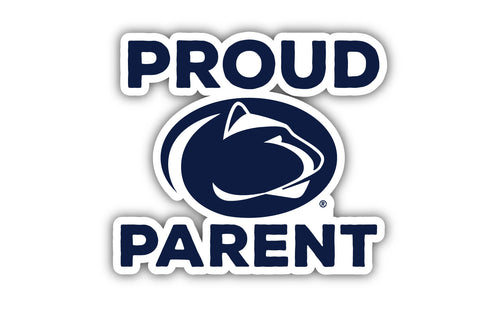Penn State Nittany Lions 4-Inch Proud Parent 4-Pack NCAA Vinyl Sticker - Durable School Spirit Decal