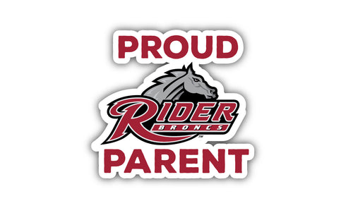 Rider University Broncs 4-Inch Proud Parent NCAA Vinyl Sticker - Durable School Spirit Decal
