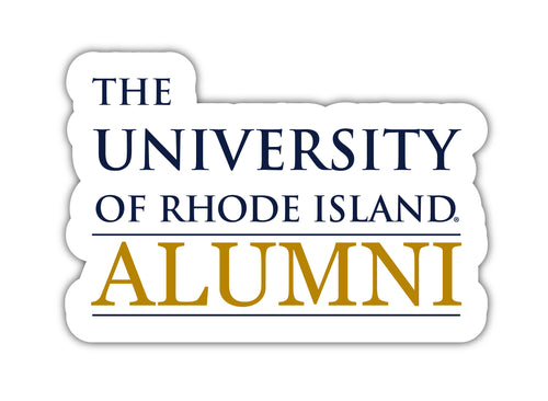 Rhode Island University 4-Inch Laser Cut Alumni Vinyl Decal Sticker Officially Licensed Collegiate Product 4-Pack