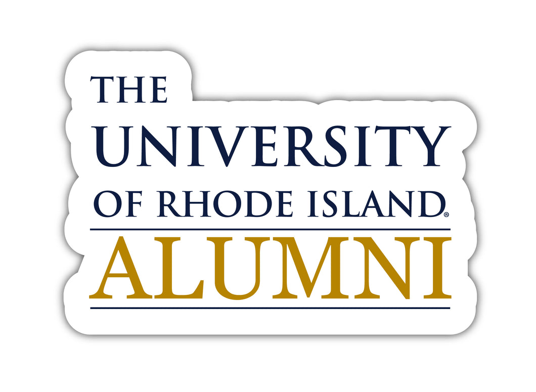 Rhode Island University 4-Inch Laser Cut Alumni Vinyl Decal Sticker Officially Licensed Collegiate Product 4-Pack