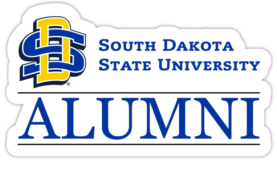 South Dakota State Jackrabbits 4-Inch Alumni 4-Pack NCAA Vinyl Sticker - Durable School Spirit Decal