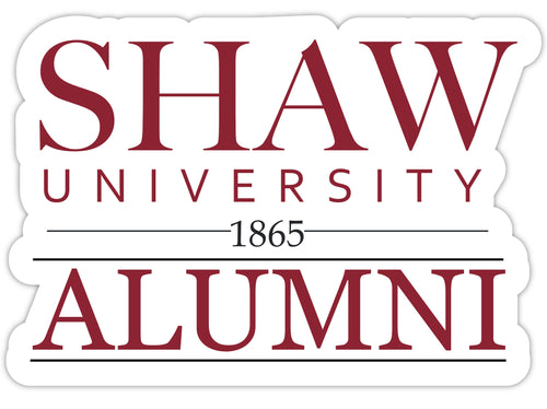 Shaw University Bears 4-Inch Alumni 4-Pack NCAA Vinyl Sticker - Durable School Spirit Decal