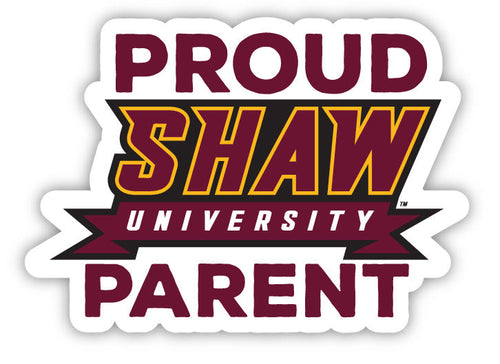 Shaw University Bears 4-Inch Proud Parent 4-Pack NCAA Vinyl Sticker - Durable School Spirit Decal