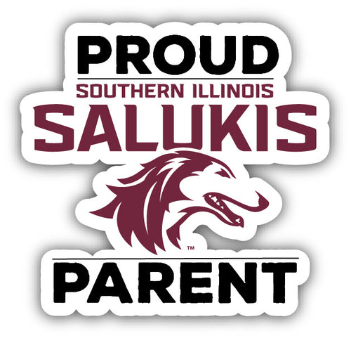 Southern Illinois Salukis 4-Inch Proud Parent NCAA Vinyl Sticker - Durable School Spirit Decal