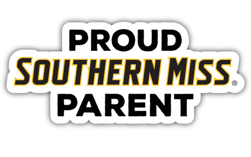 Southern Mississippi Golden Eagles 4-Inch Proud Parent 4-Pack NCAA Vinyl Sticker - Durable School Spirit Decal