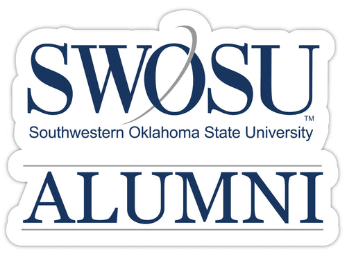 Southwestern Oklahoma State University 4-Inch Alumni 4-Pack NCAA Vinyl Sticker - Durable School Spirit Decal