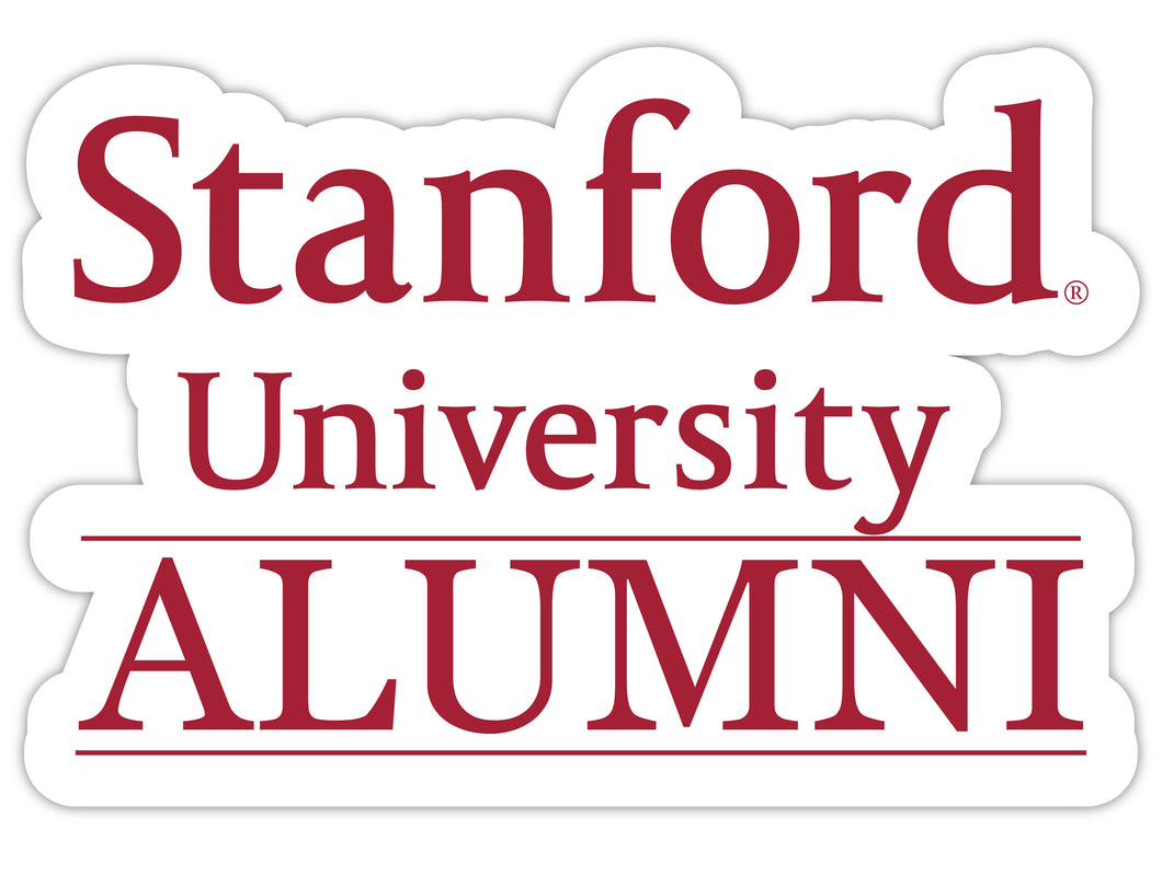Stanford University 4-Inch Alumni 4-Pack NCAA Vinyl Sticker - Durable School Spirit Decal