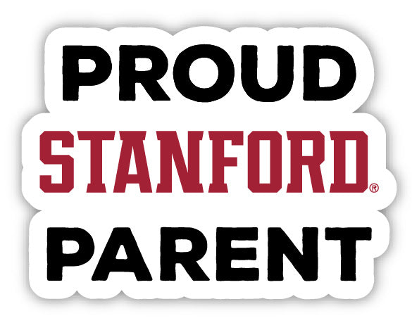 Stanford University 4-Inch Proud Parent NCAA Vinyl Sticker - Durable School Spirit Decal