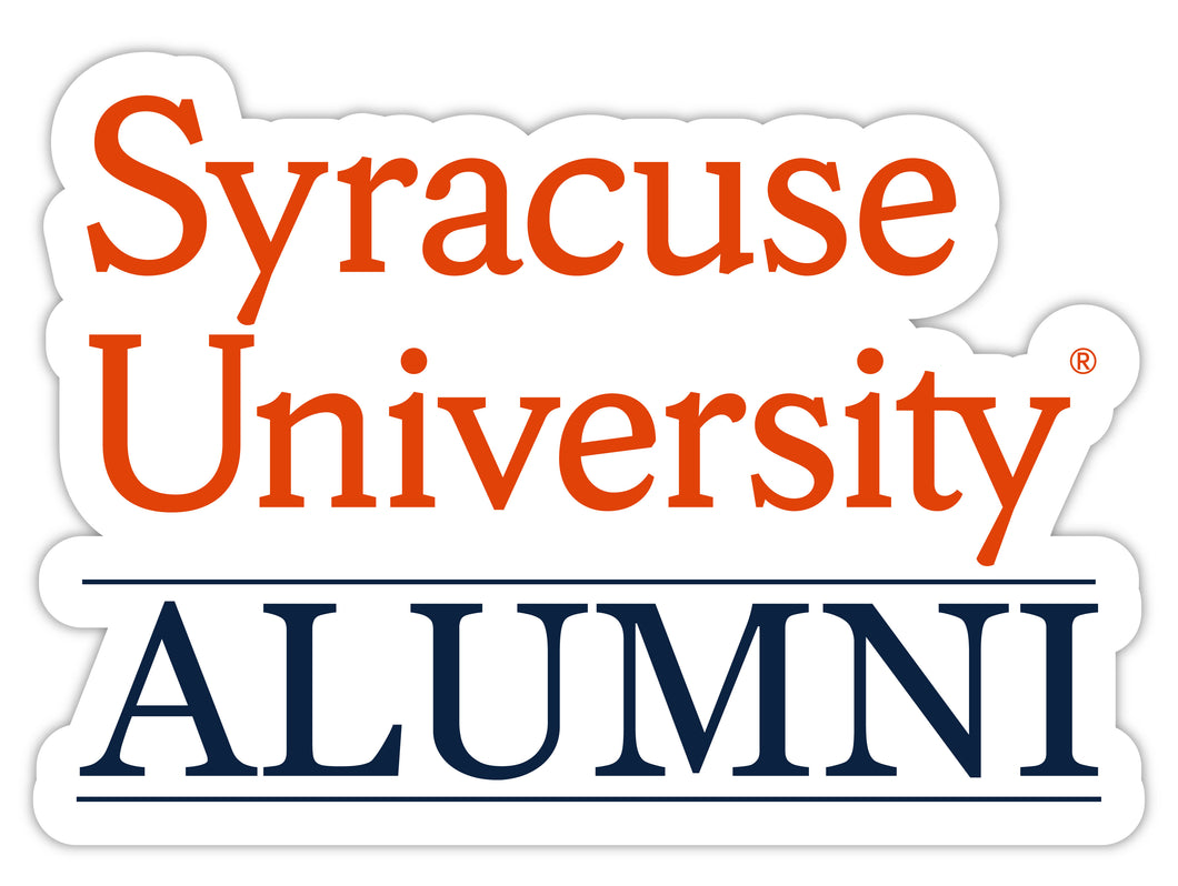 Syracuse Orange 4-Inch Alumni 4-Pack NCAA Vinyl Sticker - Durable School Spirit Decal