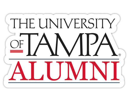 University of Tampa Spartans 4-Inch Alumni 4-Pack NCAA Vinyl Sticker - Durable School Spirit Decal