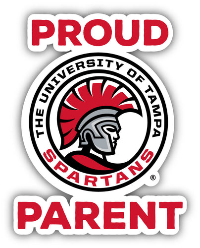 University of Tampa Spartans 4-Inch Proud Parent NCAA Vinyl Sticker - Durable School Spirit Decal