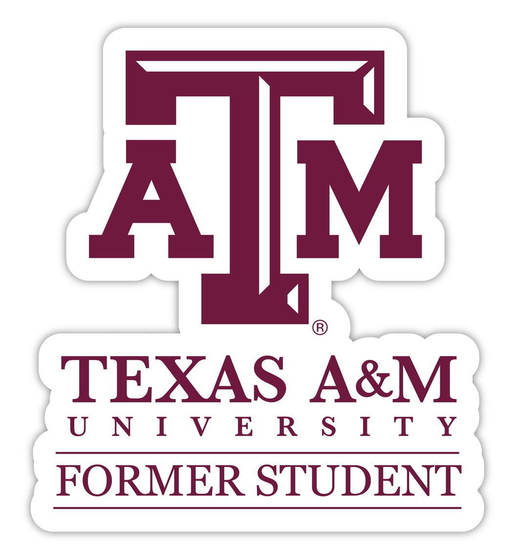 Texas A&M Aggies 4-Inch Alumni 4-Pack NCAA Vinyl Sticker - Durable School Spirit Decal