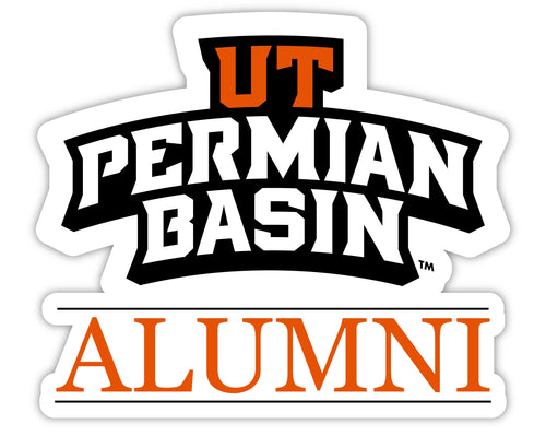 University of Texas of the Permian Basin 4-Inch Alumni 4-Pack NCAA Vinyl Sticker - Durable School Spirit Decal