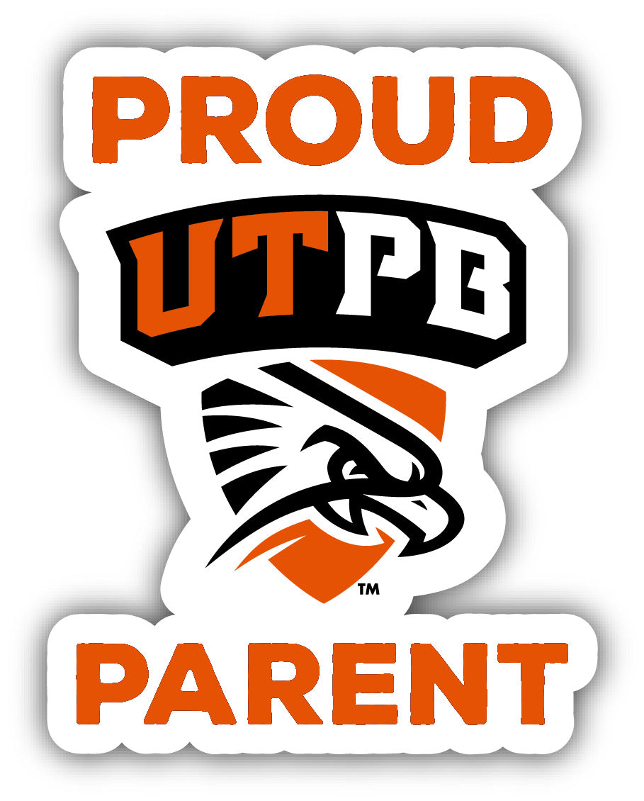 University of Texas of the Permian Basin 4-Inch Proud Parent 4-Pack NCAA Vinyl Sticker - Durable School Spirit Decal