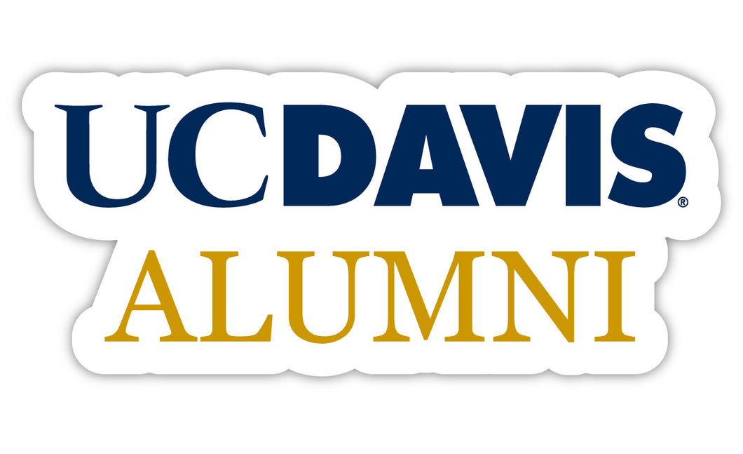 UC Davis Aggies 4-Inch Alumni 4-Pack NCAA Vinyl Sticker - Durable School Spirit Decal