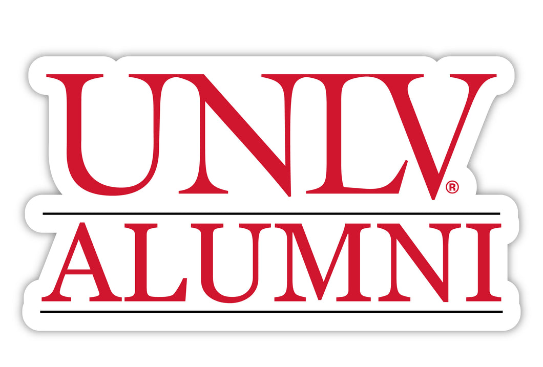 UNLV Rebels 4-Inch Alumni 4-Pack NCAA Vinyl Sticker - Durable School Spirit Decal