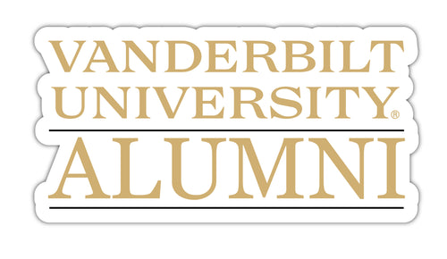 Vanderbilt University 4-Inch Laser Cut Alumni Vinyl Decal Sticker Officially Licensed Collegiate Product 4-Pack