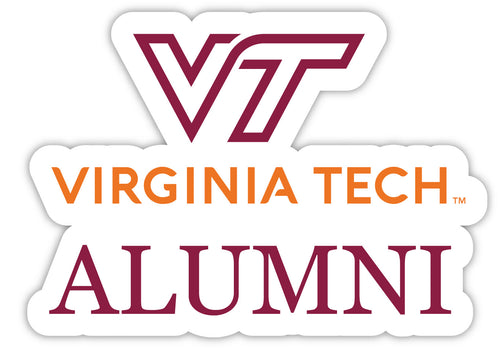 Virginia Tech Hokies 4-Inch Alumni 4-Pack NCAA Vinyl Sticker - Durable School Spirit Decal