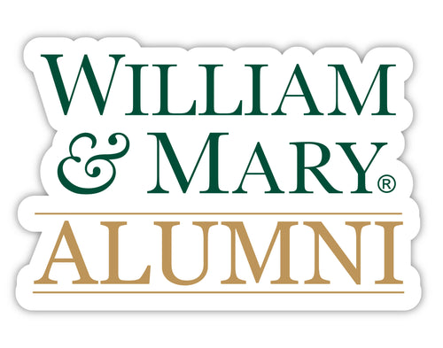 William and Mary 4-Inch Alumni 4-Pack NCAA Vinyl Sticker - Durable School Spirit Decal