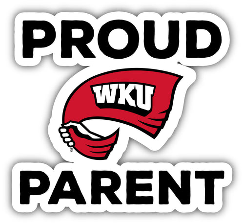 Western Kentucky Hilltoppers 4-Inch Proud Parent NCAA Vinyl Sticker - Durable School Spirit Decal