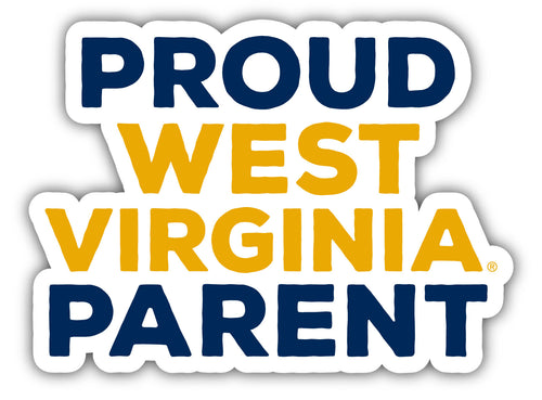 West Virginia Mountaineers 4-Inch Proud Parent NCAA Vinyl Sticker - Durable School Spirit Decal