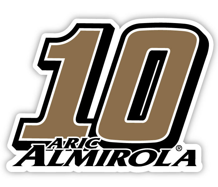 #10 Aric Almirola  4-Inch Number Laser Cut Decal